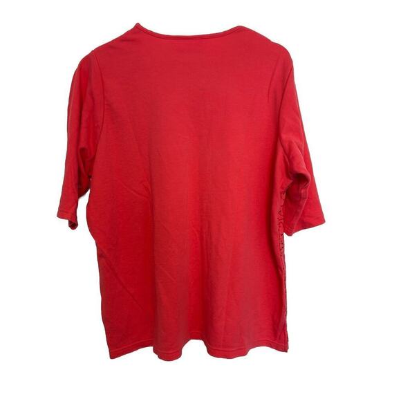 Quacker Factory Pink Sequin Short Sleeve Lightweight Sweater XL Fancy - Picture 5 of 6